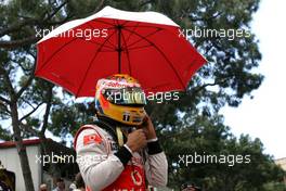 16.05.2010 Monaco, Monte Carlo,  Lewis Hamilton (GBR), McLaren Mercedes  - Formula 1 World Championship, Rd 6, Monaco Grand Prix, Sunday Pre-Race Grid