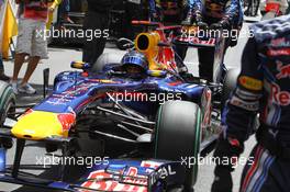 16.05.2010 Monaco, Monte Carlo,  Sebastian Vettel (GER), Red Bull Racing - Formula 1 World Championship, Rd 6, Monaco Grand Prix, Sunday Pre-Race Grid