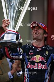 16.05.2010 Monaco, Monte Carlo,  1st place Mark Webber (AUS), Red Bull Racing - Formula 1 World Championship, Rd 6, Monaco Grand Prix, Sunday Podium