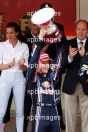 16.05.2010 Monaco, Monte Carlo,  Sebastian Vettel (GER), Red Bull Racing - Formula 1 World Championship, Rd 6, Monaco Grand Prix, Sunday Podium