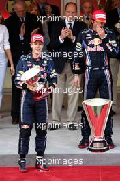 16.05.2010 Monaco, Monte Carlo,  Sebastian Vettel (GER), Red Bull Racing, Mark Webber (AUS), Red Bull Racing - Formula 1 World Championship, Rd 6, Monaco Grand Prix, Sunday Podium