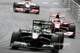 16.05.2010 Monaco, Monte Carlo,  Heikki Kovalainen (FIN), Lotus F1 Team, T127 - Formula 1 World Championship, Rd 6, Monaco Grand Prix, Sunday Race