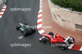 16.05.2010 Monaco, Monte Carlo,  Heikki Kovalainen (FIN), Lotus F1 Team, Fernando Alonso (ESP), Scuderia Ferrari - Formula 1 World Championship, Rd 6, Monaco Grand Prix, Sunday Race