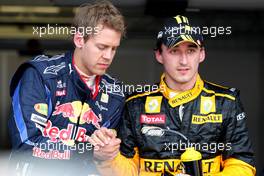 15.05.2010 Monaco, Monte Carlo,  Sebastian Vettel (GER), Red Bull Racing, Robert Kubica (POL), Renault F1 Team - Formula 1 World Championship, Rd 6, Monaco Grand Prix, Saturday Qualifying