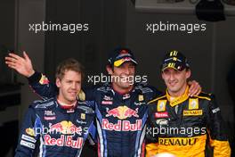 15.05.2010 Monaco, Monte Carlo,  Sebastian Vettel (GER), Red Bull Racing, Mark Webber (AUS), Red Bull Racing and Robert Kubica (POL), Renault F1 Team  - Formula 1 World Championship, Rd 6, Monaco Grand Prix, Saturday Qualifying