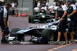13.05.2010 Monaco, Monte Carlo,  Rubens Barrichello (BRA), Williams F1 Team  - Formula 1 World Championship, Rd 6, Monaco Grand Prix, Thursday Practice