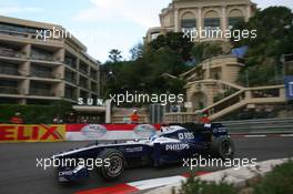 13.05.2010 Monaco, Monte Carlo,  Rubens Barrichello (BRA), Williams F1 Team - Formula 1 World Championship, Rd 6, Monaco Grand Prix, Thursday Practice