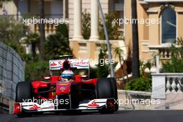 13.05.2010 Monaco, Monte Carlo,  Fernando Alonso (ESP), Scuderia Ferrari, F10 - Formula 1 World Championship, Rd 6, Monaco Grand Prix, Thursday Practice