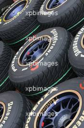 12.05.2010 Monaco, Monte Carlo,  Bridgestone tyres, wet - Formula 1 World Championship, Rd 6, Monaco Grand Prix, Wednesday