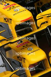 12.05.2010 Monaco, Monte Carlo,  Renault F1 Team front wing detail - Formula 1 World Championship, Rd 6, Monaco Grand Prix, Wednesday