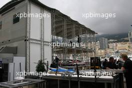 12.05.2010 Monaco, Monte Carlo,  Virgin motorhome - Formula 1 World Championship, Rd 6, Monaco Grand Prix, Wednesday