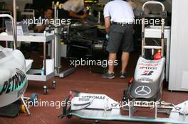 12.05.2010 Monaco, Monte Carlo,  Deutsche Post now on the Mercedes - Formula 1 World Championship, Rd 6, Monaco Grand Prix, Wednesday