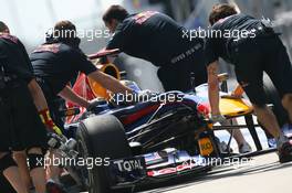 02.04.2010 Kuala Lumpur, Malaysia,  Sebastian Vettel (GER), Red Bull Racing  - Formula 1 World Championship, Rd 3, Malaysian Grand Prix, Friday Practice