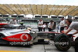 02.04.2010 Kuala Lumpur, Malaysia,  Lewis Hamilton (GBR), McLaren Mercedes - Formula 1 World Championship, Rd 3, Malaysian Grand Prix, Friday Practice