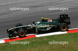 02.04.2010 Kuala Lumpur, Malaysia,  Heikki Kovalainen (FIN), Lotus F1 Team, T127 - Formula 1 World Championship, Rd 3, Malaysian Grand Prix, Friday Practice