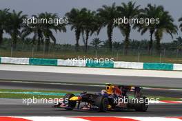 02.04.2010 Kuala Lumpur, Malaysia,  Mark Webber (AUS), Red Bull Racing  - Formula 1 World Championship, Rd 3, Malaysian Grand Prix, Friday Practice