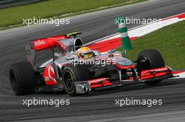 02.04.2010 Kuala Lumpur, Malaysia,  Lewis Hamilton (GBR), McLaren Mercedes - Formula 1 World Championship, Rd 3, Malaysian Grand Prix, Friday Practice