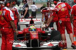 02.04.2010 Kuala Lumpur, Malaysia,  Felipe Massa (BRA), Scuderia Ferrari - Formula 1 World Championship, Rd 3, Malaysian Grand Prix, Friday Practice
