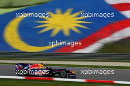 02.04.2010 Kuala Lumpur, Malaysia,  Sebastian Vettel (GER), Red Bull Racing, RB6 - Formula 1 World Championship, Rd 3, Malaysian Grand Prix, Friday Practice