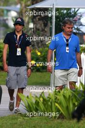 02.04.2010 Kuala Lumpur, Malaysia,  Carlos Sainz (ESP) and his son Carlos Sainz Jr. (SPE) - Formula 1 World Championship, Rd 3, Malaysian Grand Prix, Friday