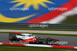 02.04.2010 Kuala Lumpur, Malaysia,  Lewis Hamilton (GBR), McLaren Mercedes, MP4-25 - Formula 1 World Championship, Rd 3, Malaysian Grand Prix, Friday Practice
