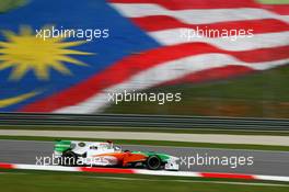 02.04.2010 Kuala Lumpur, Malaysia,  Adrian Sutil (GER), Force India F1 Team - Formula 1 World Championship, Rd 3, Malaysian Grand Prix, Friday Practice