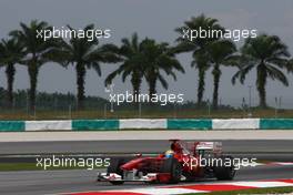 02.04.2010 Kuala Lumpur, Malaysia,  Felipe Massa (BRA), Scuderia Ferrari  - Formula 1 World Championship, Rd 3, Malaysian Grand Prix, Friday Practice