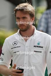 02.04.2010 Kuala Lumpur, Malaysia,  Nick Heidfeld (GER), Test Driver, Mercedes GP Petronas - Formula 1 World Championship, Rd 3, Malaysian Grand Prix, Friday