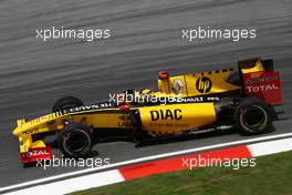 02.04.2010 Kuala Lumpur, Malaysia,  Robert Kubica (POL), Renault F1 Team  - Formula 1 World Championship, Rd 3, Malaysian Grand Prix, Friday Practice
