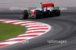 02.04.2010 Kuala Lumpur, Malaysia,  Lewis Hamilton (GBR), McLaren Mercedes  - Formula 1 World Championship, Rd 3, Malaysian Grand Prix, Friday Practice