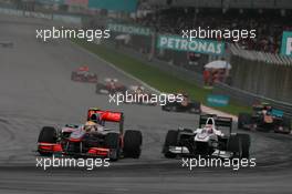 04.04.2010 Kuala Lumpur, Malaysia,  Lewis Hamilton (GBR), McLaren Mercedes, MP4-25 - Formula 1 World Championship, Rd 3, Malaysian Grand Prix, Sunday Race