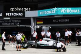 02.04.2010 Kuala Lumpur, Malaysia,  Manipulated Image [M], Michael Schumacher (GER), Mercedes GP Petronas - Formula 1 World Championship, Rd 3, Malaysian Grand Prix, Friday Practice