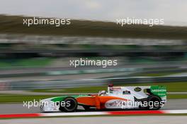 03.04.2010 Kuala Lumpur, Malaysia,  Adrian Sutil (GER), Force India F1 Team, VJM-02 - Formula 1 World Championship, Rd 3, Malaysian Grand Prix, Saturday Practice