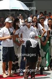 04.04.2010 Kuala Lumpur, Malaysia,  Nico Rosberg (GER), Mercedes GP Petronas, Michael Schumacher (GER), Mercedes GP Petronas - Formula 1 World Championship, Rd 3, Malaysian Grand Prix, Sunday