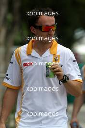 01.04.2010 Kuala Lumpur, Malaysia,  Robert Kubica (POL), Renault F1 Team - Formula 1 World Championship, Rd 3, Malaysian Grand Prix, Thursday