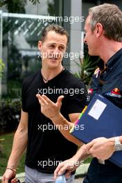 01.04.2010 Kuala Lumpur, Malaysia,  Michael Schumacher (GER), Mercedes GP  - Formula 1 World Championship, Rd 3, Malaysian Grand Prix, Thursday