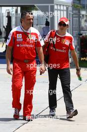 01.04.2010 Kuala Lumpur, Malaysia,  Giancarlo Fisichella (ITA), Test Driver, Scuderia Ferrari - Formula 1 World Championship, Rd 3, Malaysian Grand Prix, Thursday