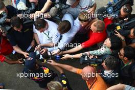 01.04.2010 Kuala Lumpur, Malaysia,  Sebastian Vettel (GER), Red Bull Racing press conference - Formula 1 World Championship, Rd 3, Malaysian Grand Prix, Thursday