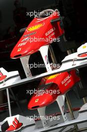01.04.2010 Kuala Lumpur, Malaysia,  oScuderia Ferrari frnt wings - Formula 1 World Championship, Rd 3, Malaysian Grand Prix, Thursday