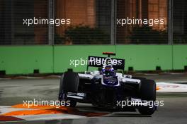 24.09.2010 Singapore, Singapore,  Rubens Barrichello (BRA), Williams F1 Team - Formula 1 World Championship, Rd 15, Singapore Grand Prix, Friday Practice