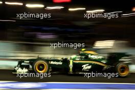 24.09.2010 Singapore, Singapore,  Heikki Kovalainen (FIN), Lotus F1 Team - Formula 1 World Championship, Rd 15, Singapore Grand Prix, Friday Practice