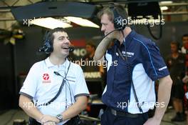 24.09.2010 Singapore, Singapore,  A Cosworth engineer - Formula 1 World Championship, Rd 15, Singapore Grand Prix, Friday Practice