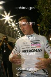 24.09.2010 Singapore, Singapore,  Michael Schumacher (GER), Mercedes GP Petronas - Formula 1 World Championship, Rd 15, Singapore Grand Prix, Friday