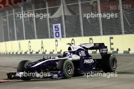 24.09.2010 Singapore, Singapore,  Rubens Barrichello (BRA), Williams F1 Team - Formula 1 World Championship, Rd 15, Singapore Grand Prix, Friday Practice