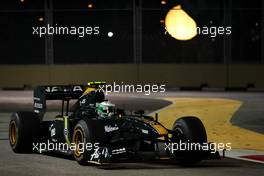 24.09.2010 Singapore, Singapore,  Heikki Kovalainen (FIN), Lotus F1 Team - Formula 1 World Championship, Rd 15, Singapore Grand Prix, Friday Practice
