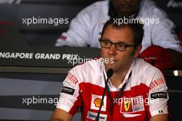 24.09.2010 Singapore, Singapore,  Stefano Domenicali (ITA) Ferrari General Director - Formula 1 World Championship, Rd 15, Singapore Grand Prix, Friday Press Conference