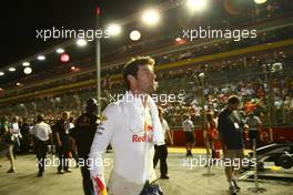 26.09.2010 Singapore, Singapore,  Mark Webber (AUS), Red Bull Racing - Formula 1 World Championship, Rd 15, Singapore Grand Prix, Sunday Pre-Race Grid