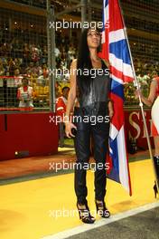 26.09.2010 Singapore, Singapore,  Nicole Scherzinger (USA), Singer in the Pussycat Dolls and girlfriend of Lewis Hamilton (GBR)  - Formula 1 World Championship, Rd 15, Singapore Grand Prix, Sunday Pre-Race Grid