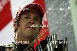 26.09.2010 Singapore, Singapore,  Sebastian Vettel (GER), Red Bull Racing - Formula 1 World Championship, Rd 15, Singapore Grand Prix, Sunday Podium