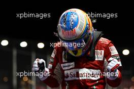 26.09.2010 Singapore, Singapore,  Fernando Alonso (ESP), Scuderia Ferrari wins the race - Formula 1 World Championship, Rd 15, Singapore Grand Prix, Sunday Podium